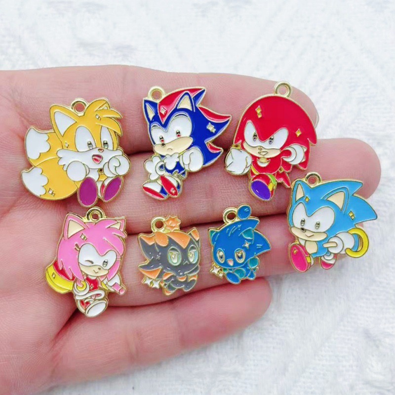 Jewelry Making Party - 10 個漫画ヨーロッパとアメリカのウサギのジュエリーアクセサリー DIY ドリップオイル合金ペンダントジュエリーキーホルダー
