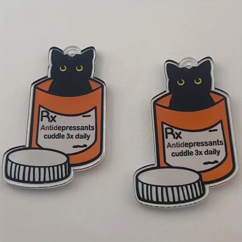 10個のアクリル製薬用猫ペンダント、DIYジュエリー作り用イ - Jewelry Making Party のレビューと価格
