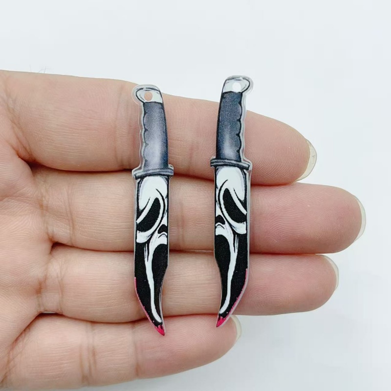 アクリル製ジュエリー10個 ハロウィンペンダント DIYイヤ - Jewelry Making Party のレビューと価格