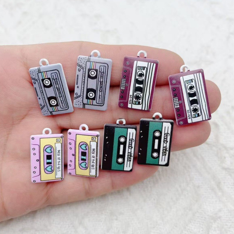 10個の合金ジュエリーアクセサリー、オイルドロッププリント磁 - Jewelry Making Party のレビューと価格