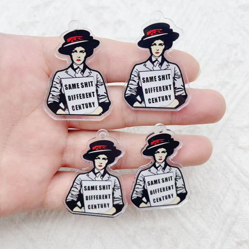 10 個のアクリルランナーアンガリッシュペンダント DIY  - Jewelry Making Party のレビューと価格