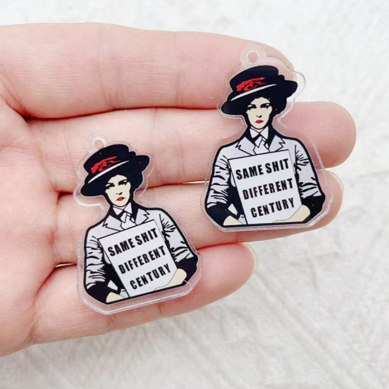10 個のアクリルランナーアンガリッシュペンダント DIY  - Jewelry Making Party のレビューと価格