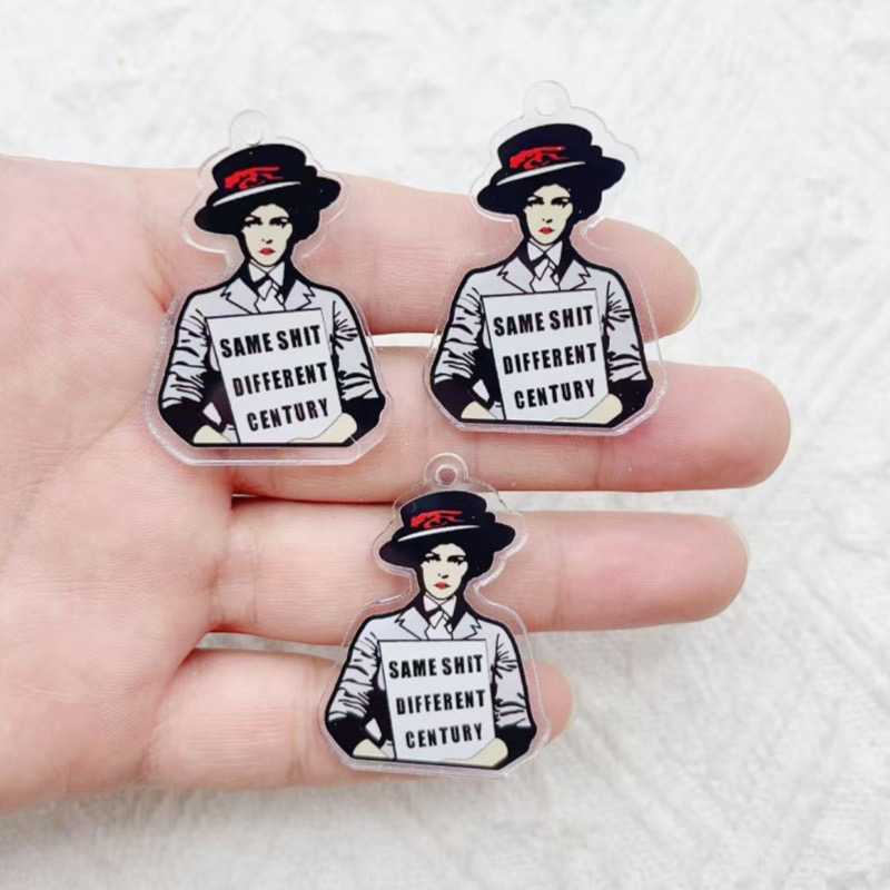 10 個のアクリルランナーアンガリッシュペンダント DIY  - Jewelry Making Party のレビューと価格