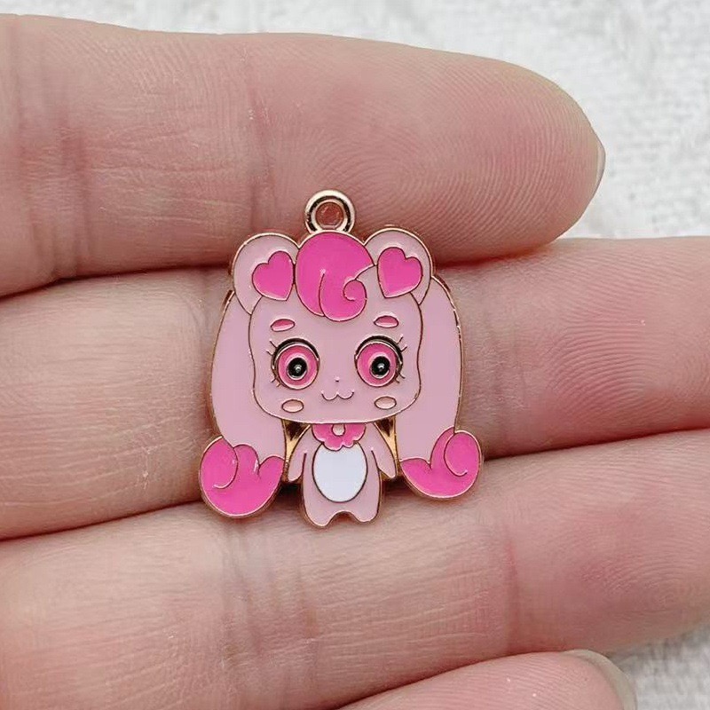 10 個漫画かわいいドリップオイル合金ジュエリーアクセサリー - Jewelry Making Party のレビューと価格