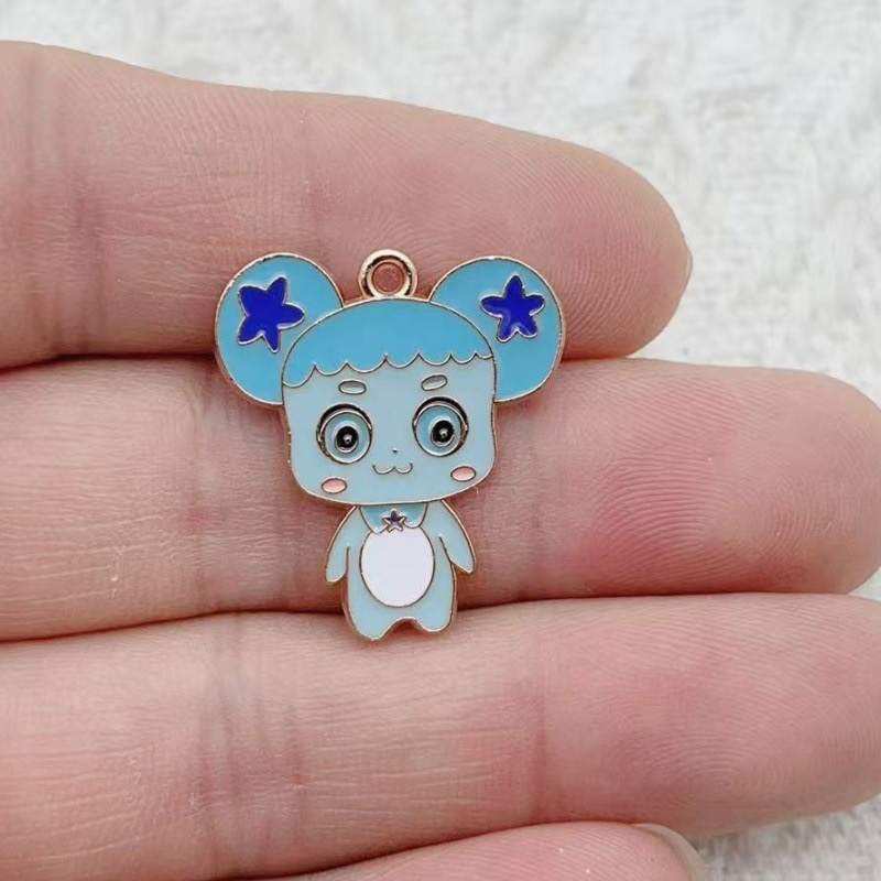 10 個漫画かわいいドリップオイル合金ジュエリーアクセサリー - Jewelry Making Party のレビューと価格