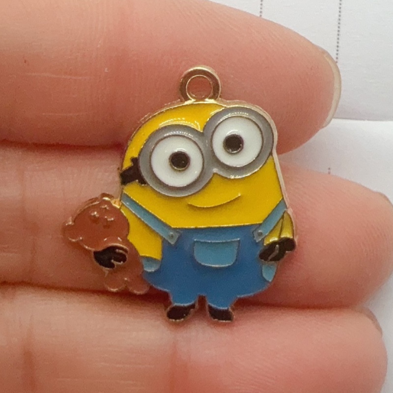 10個入り合金製ドリップオイル漫画ペンダント、DIYジュエリ - Jewelry Making Party のレビューと価格