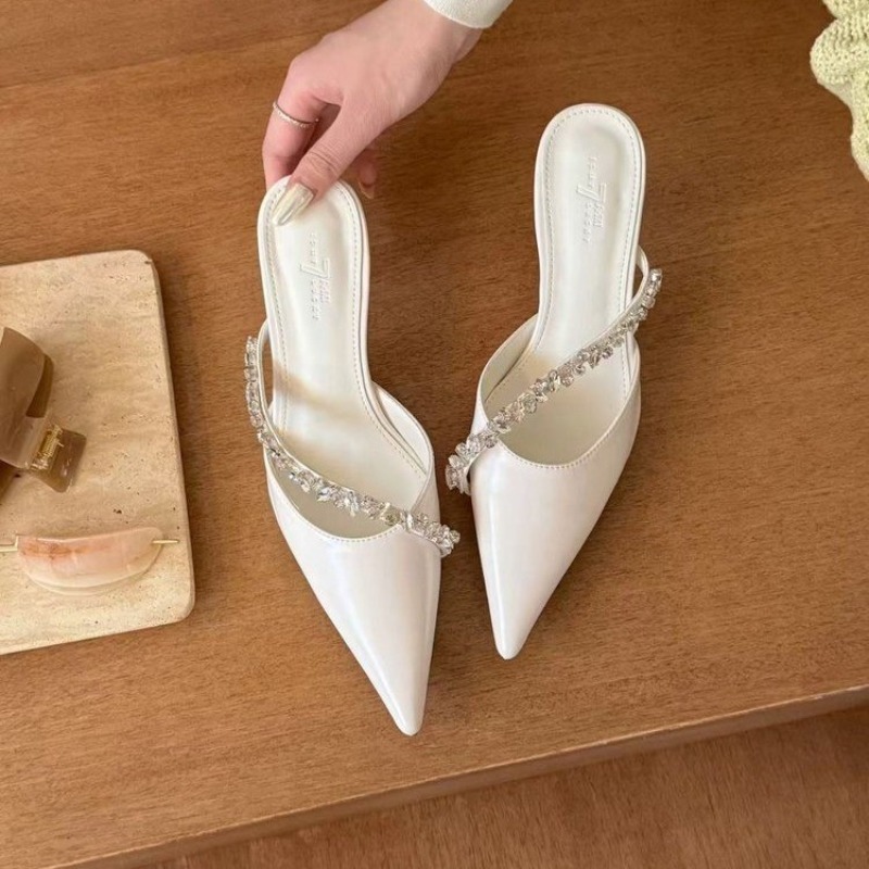 セクシーなシルバーのスティレットプラットフォームスリッパ - - Jewelry Making For Adults のレビューと価格