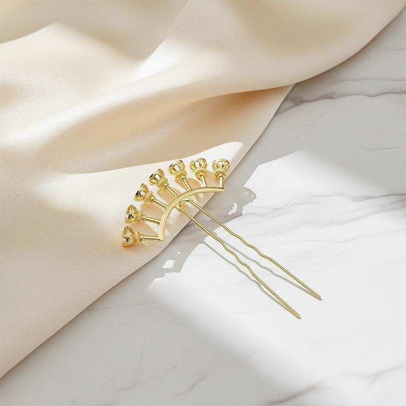 合金アーチ型ヘアピンブランク、複数のビーズマウント付き、DI - Jewelry Making For Adults のレビューと価格