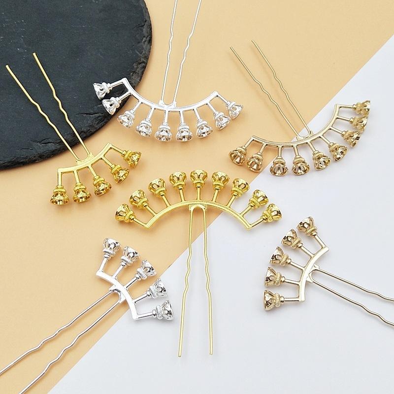 合金アーチ型ヘアピンブランク、複数のビーズマウント付き、DI - Jewelry Making For Adults のレビューと価格