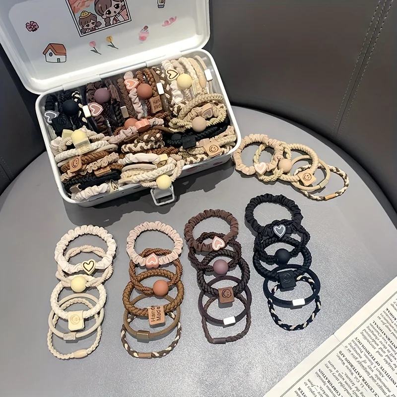 ボヘミアンシックな女性用ヘアタイセット - 可愛いハートチャ - Jewelry Making For Adults のレビューと価格