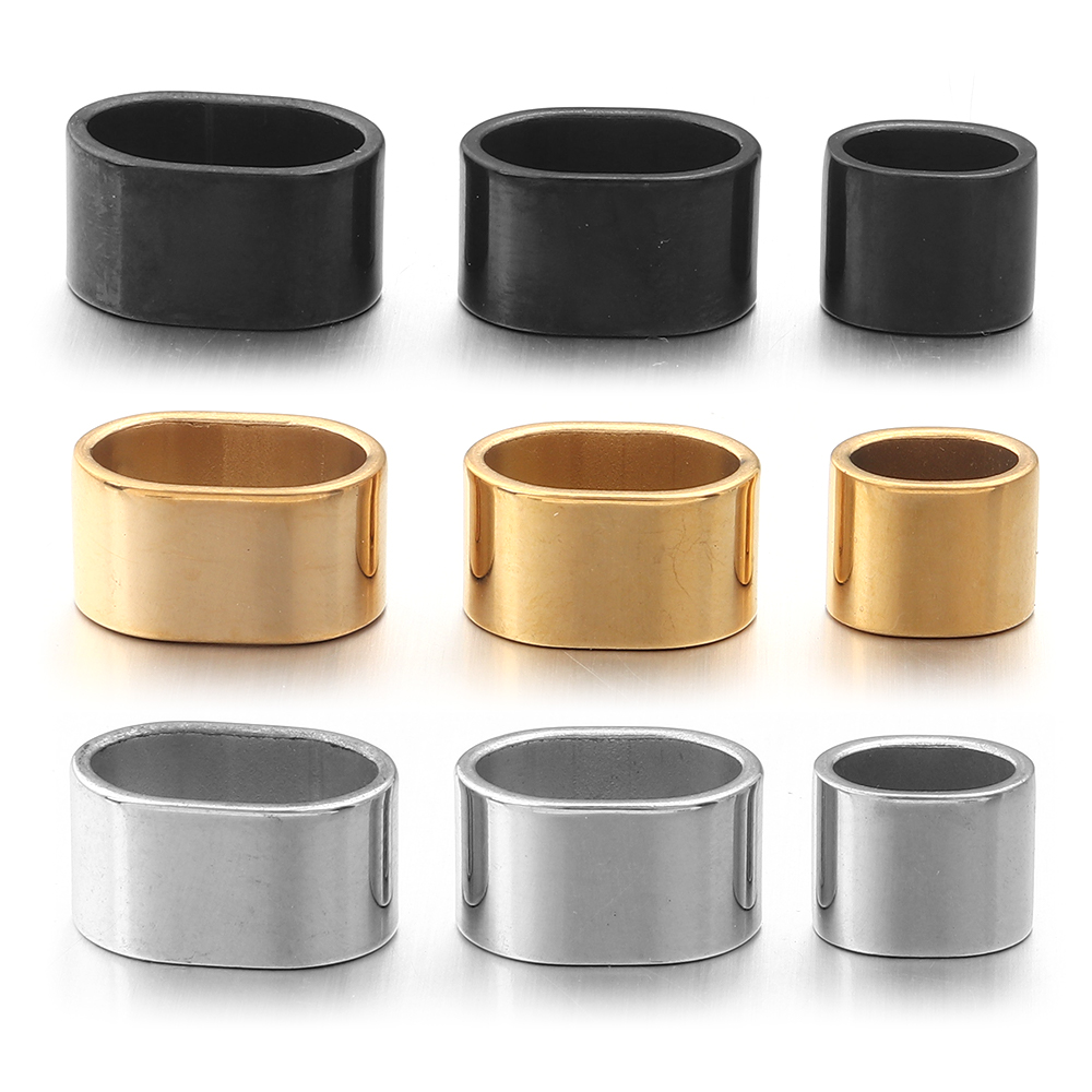 6個のフラットステンレス鋼チューブスライダービーズポジション - Jewelry Making Hobby のレビューと価格