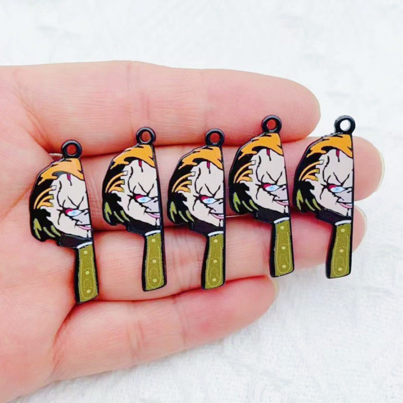 10 個漫画ピエロ面白いカップル片面アクリルジュエリー DI - Jewelry Making Party のレビューと価格