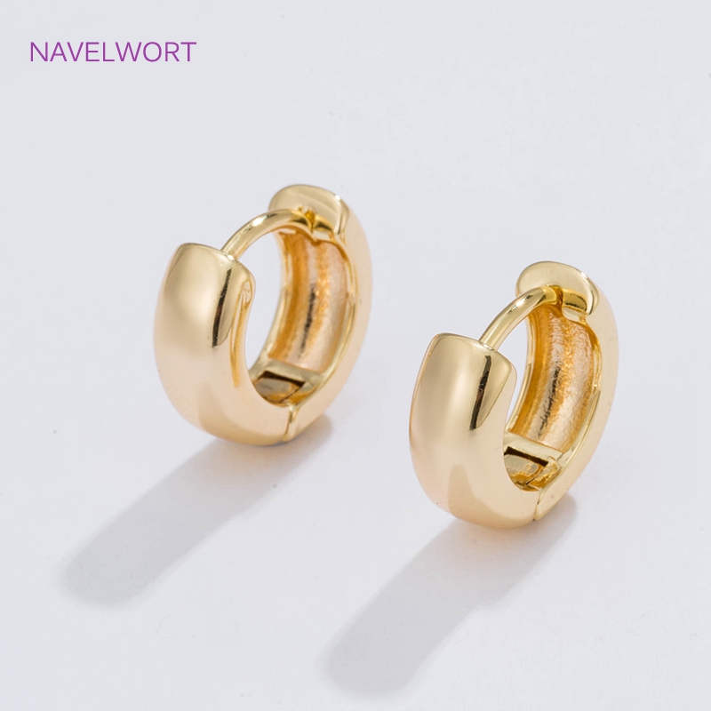 6 サイズのゴールドメッキサークルフープイヤリング女性ギフト - Jewelry Making Hobby のレビューと価格