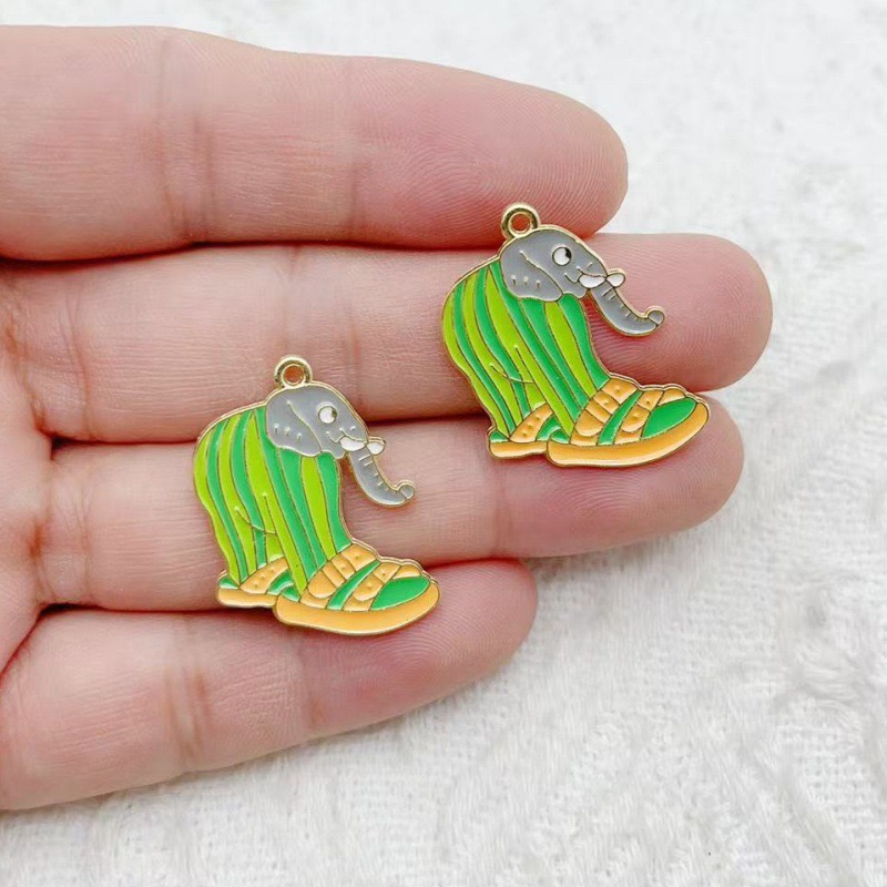 10個入り クリエイティブ合金ドリップオイルジュエリー、モン - Jewelry Making Party のレビューと価格