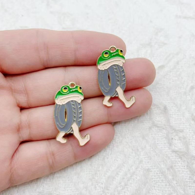 10個入り クリエイティブ合金ドリップオイルジュエリー、モン - Jewelry Making Party のレビューと価格