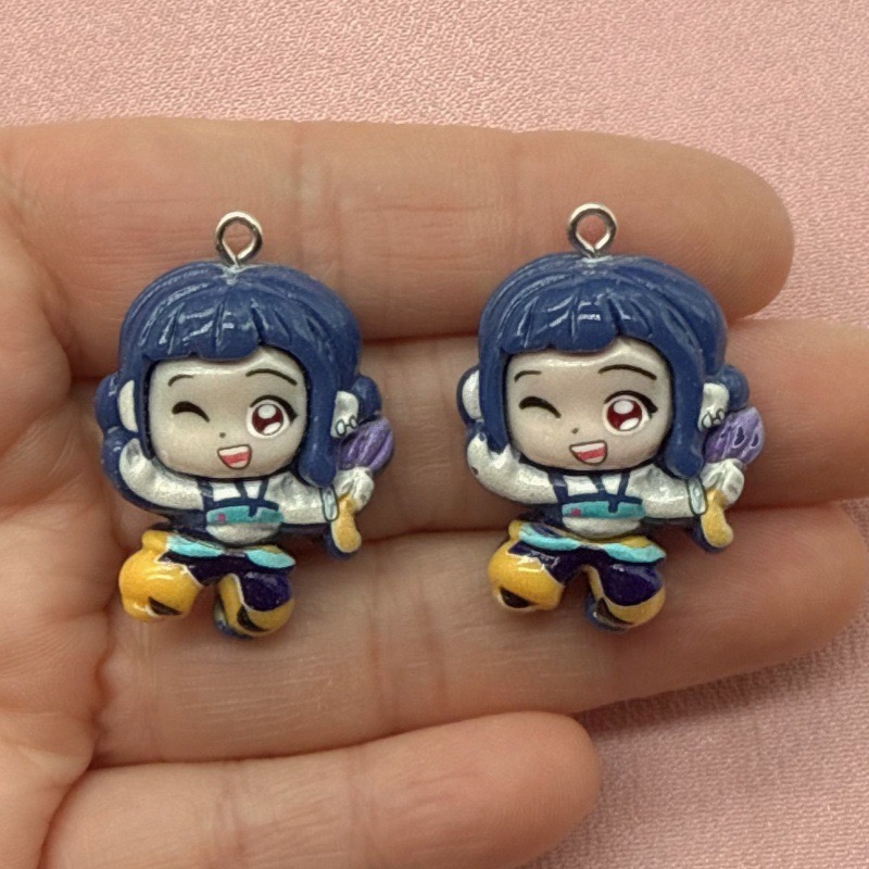 10個入り樹脂製漫画ペンダント、DIYジュエリー製作イヤリン - Jewelry Making Party のレビューと価格