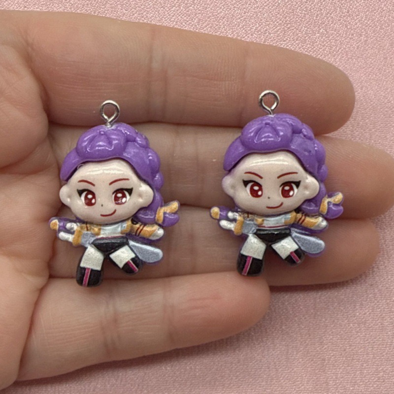 10個入り樹脂製漫画ペンダント、DIYジュエリー製作イヤリン - Jewelry Making Party のレビューと価格