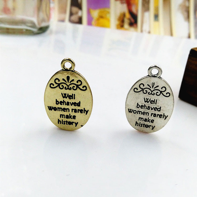 20ピース/ロット16x21ミリメートル行儀女性はめったに歴 - Jewelry Making History のレビューと価格