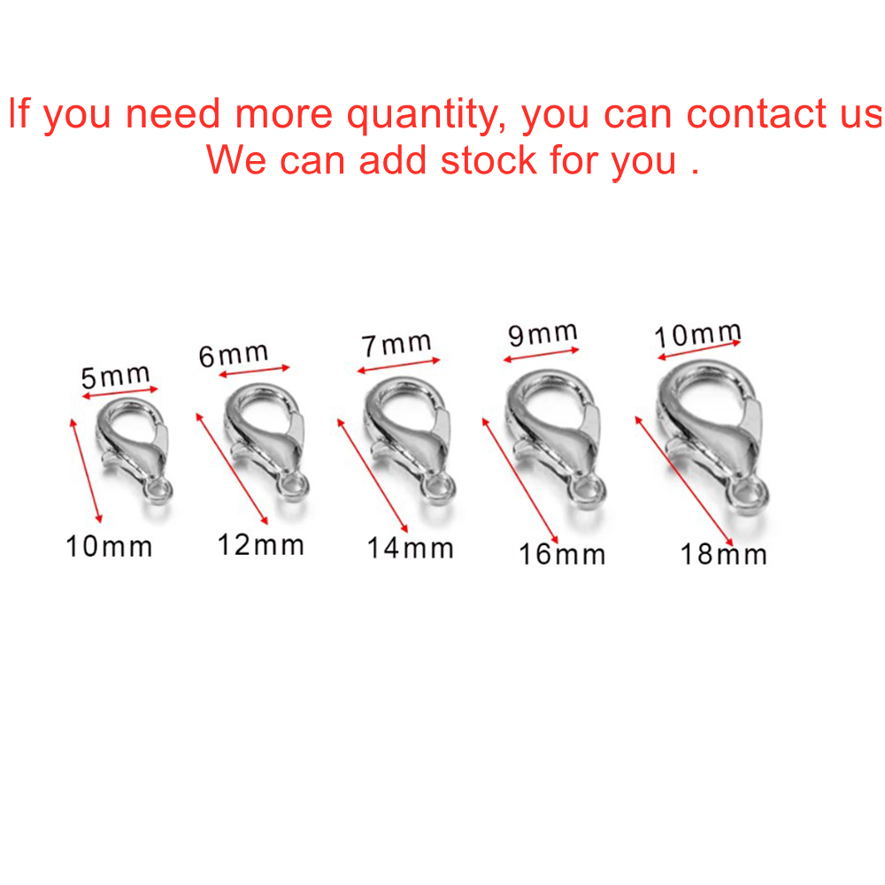 10 個複数サイズのロブスタークラスプブレスレットコネクタネ - Jewelry Making Hobby のレビューと価格