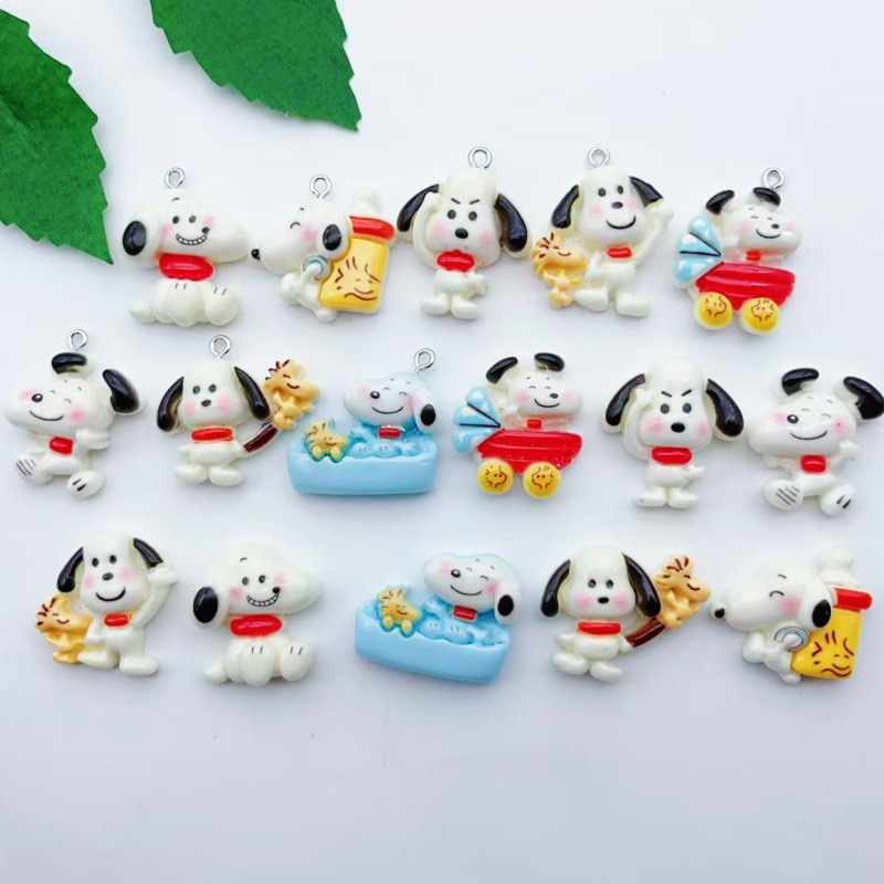 12個入り樹脂製漫画犬ペンダント、DIYジュエリー製作イヤリ - Jewelry Making Party のレビューと価格
