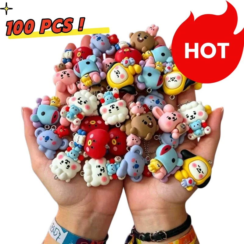 7 個 BT21 樹脂漫画チャーム DIY アクセサリークラ - Jewelry Making Hobby のレビューと価格