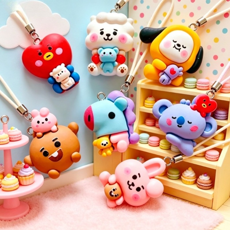 7 個 BT21 樹脂漫画チャーム DIY アクセサリークラ - Jewelry Making Hobby のレビューと価格