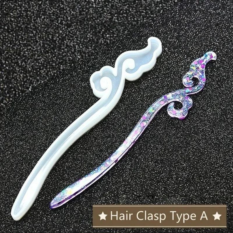 新しい透明ヘアピンシリコーン特殊金型樹脂 DIY ヘアジュエ - Jewelry Making For Adults のレビューと価格