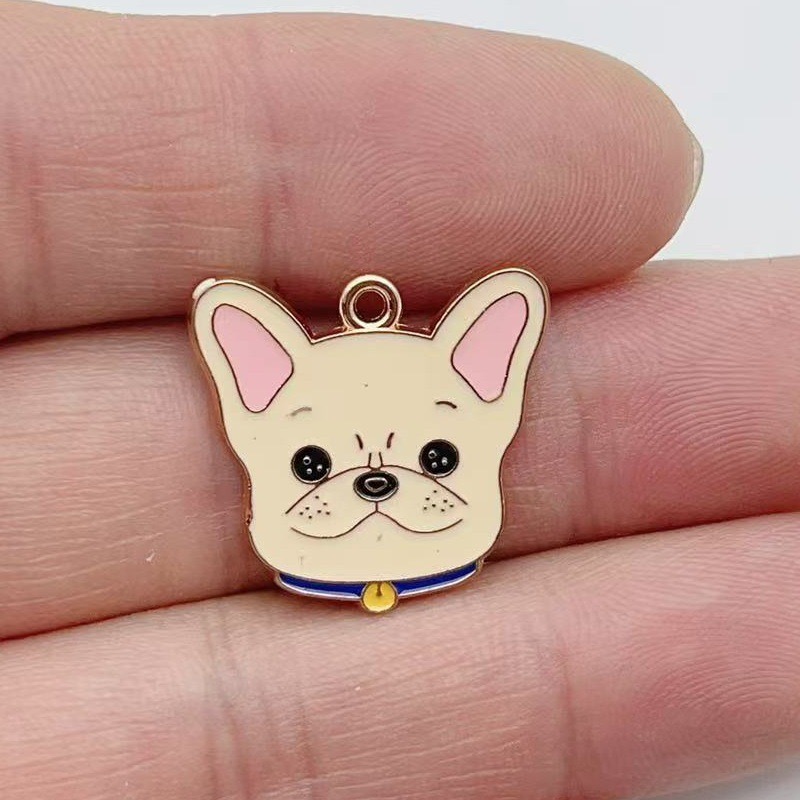 12個入り漫画ペット斑点犬合金オイルドロップペンダント、DI - Jewelry Making Party のレビューと価格