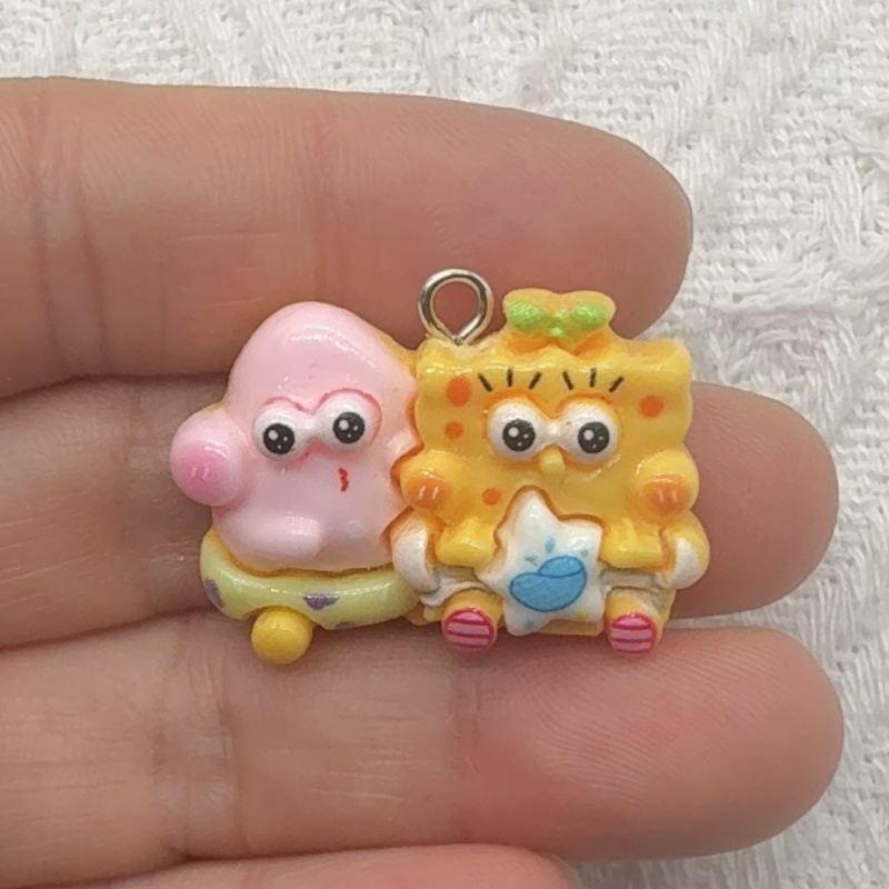 10個入り漫画風樹脂ペンダント、DIYジュエリー製作イヤリン - Jewelry Making Party のレビューと価格