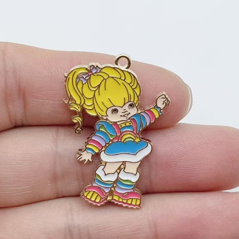10 個かわいい女の子エナメルメタルジュエリーイチゴレインボ - Jewelry Making Party のレビューと価格